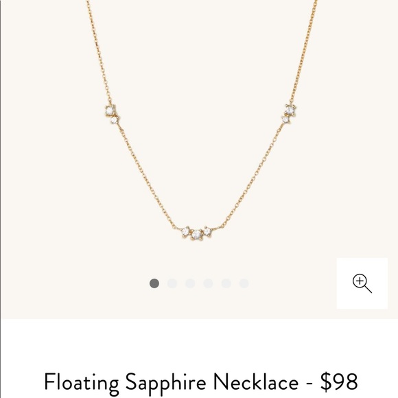 Mejuri Jewelry - Mejuri Floating Sapphire Necklace